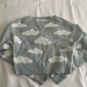 L.A. Hearts cropped cloud cardigan.